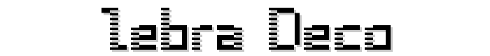 zebra deco font
